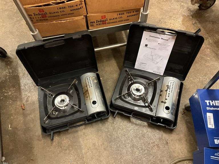 Two butane gas stoves