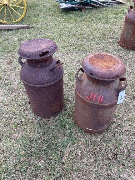 Two milk cans