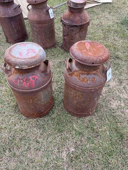 Two milk cans