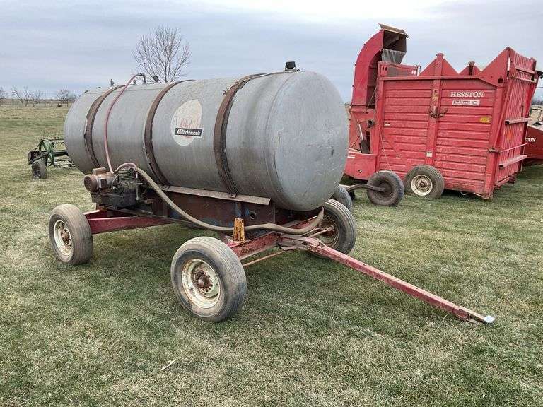 Agra chemicals, chemical tank on Grove model 707 running gears with electric motor and pump