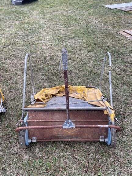 Parker lawn sweeper, Needs repair.