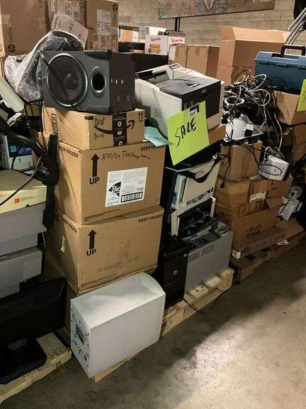 Skid of assorted electronics