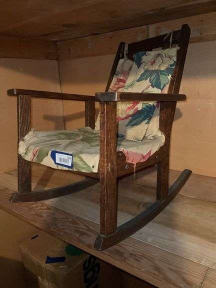 Child's mission oak rocking chair