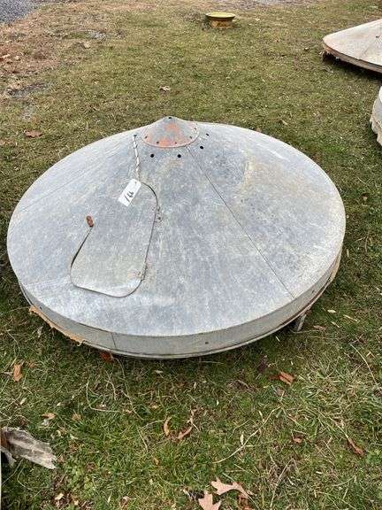 Three galvanized chick brooders - Hurley Real Estate & Auctions