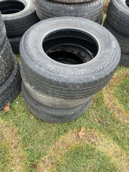 Three used tires