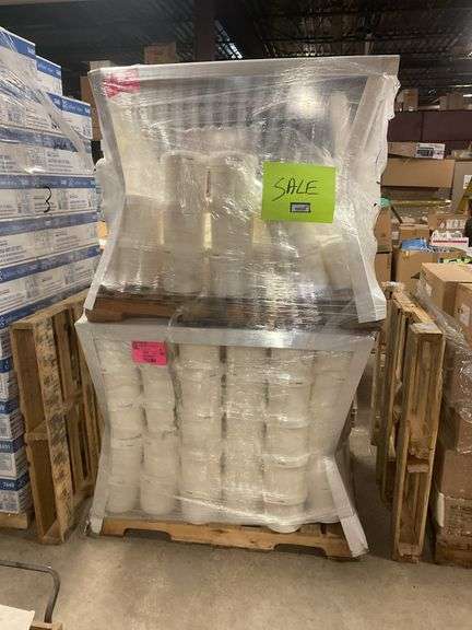 Two skids sanitizing wipe refills