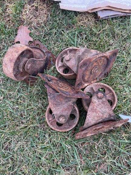 Set of four heavy duty dolly wheels