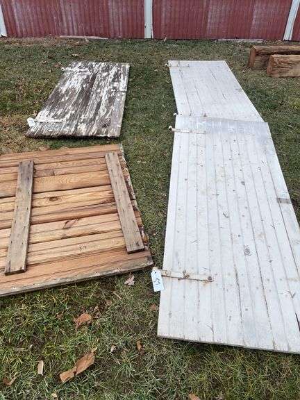 Four old barn doors