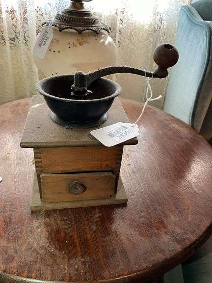 Antique coffee grinder
