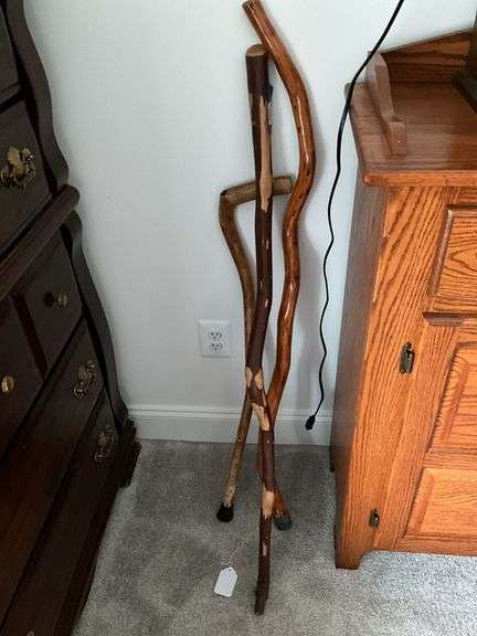 Three walking sticks