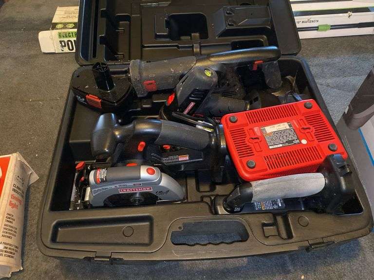 Craftsman cordless tool set in case - Hurley Real Estate & Auctions