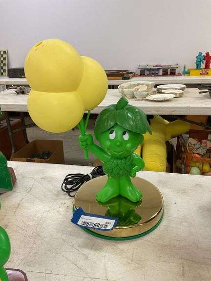 Vintage Little Sprout Jolly Green Giant touch lamp