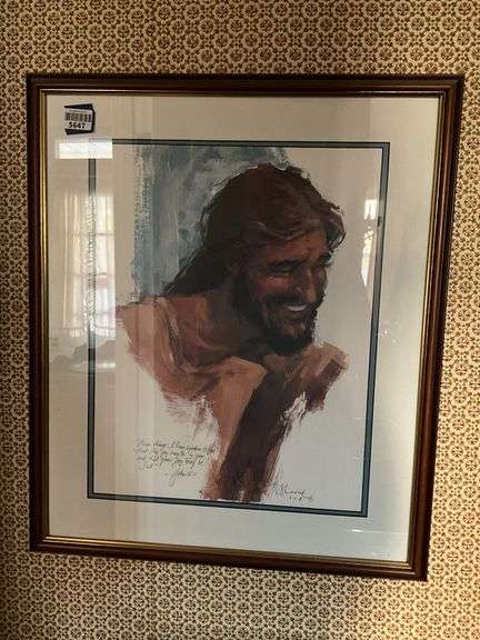 R. Middick Lord of Laughter print, framed