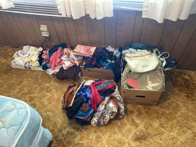 Misc lot of ladies handkerchiefs, scarves & purses