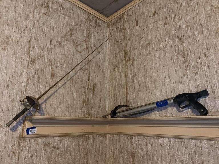 Speargun, fencing foil