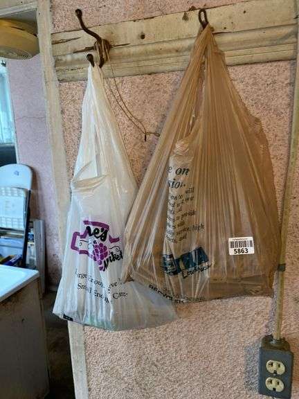 Bags of wooden clothespins