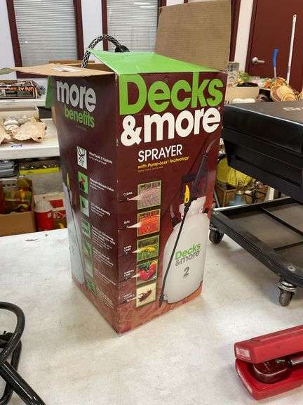 Deck sprayer in box