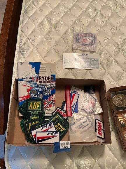 Trucking patches, booklet, and misc: PIE, Ryder, ABF
