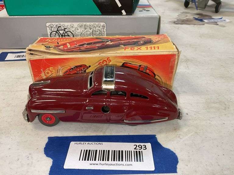 Schuco FEX 1111 wind-up toy car in original box