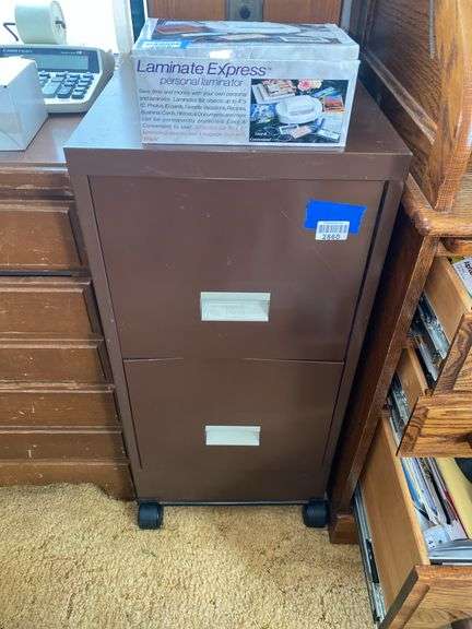 2-Drawer metal file cabinet 15x18x31