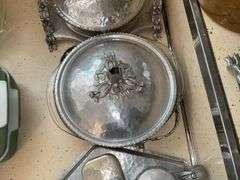 Vintage hammered aluminum condiment set and serving dishes - Hurley ...