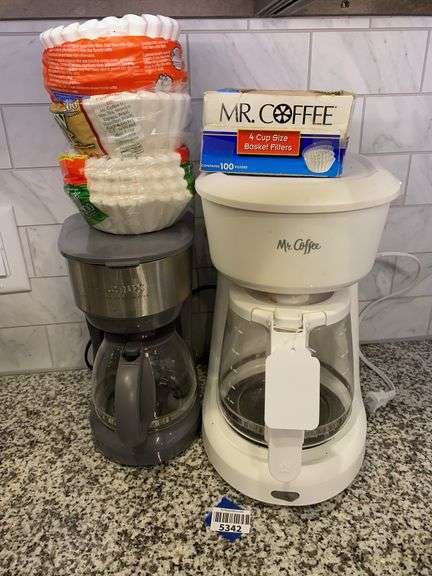 Crux and Mr. Coffee coffee makers and filters