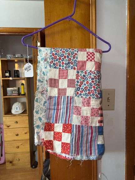 Nine Patch patchwork quilt top