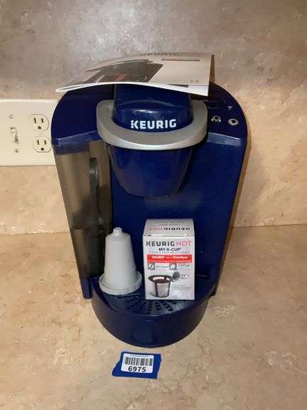 Blue Keurig machine