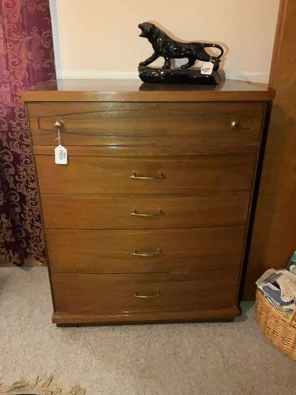 Bassett Furniture MCM mid-century modern chest of drawers - no contents 34x43x18