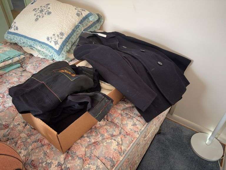 Vintage Navy pea coat and sailor outfits