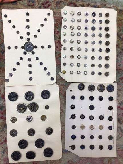 Antique Button Collection by the display page take 4