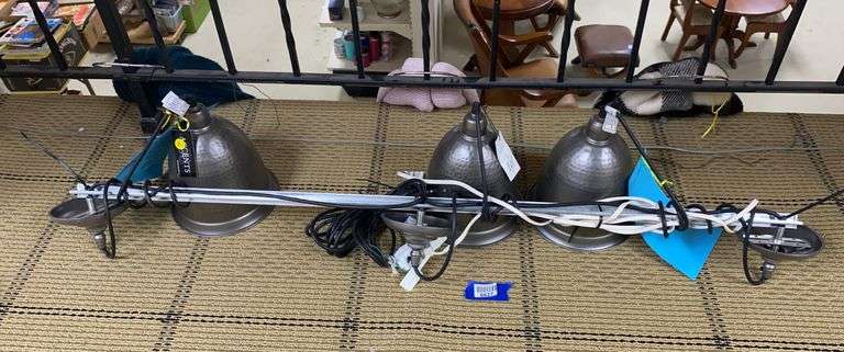 Triple ceiling light fixture 50” wide