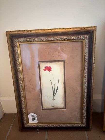 Botanical print, framed 15x21