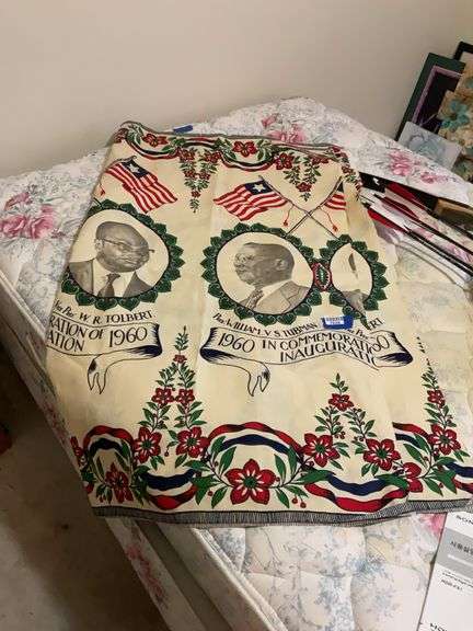 1960 Liberia Inauguration textile