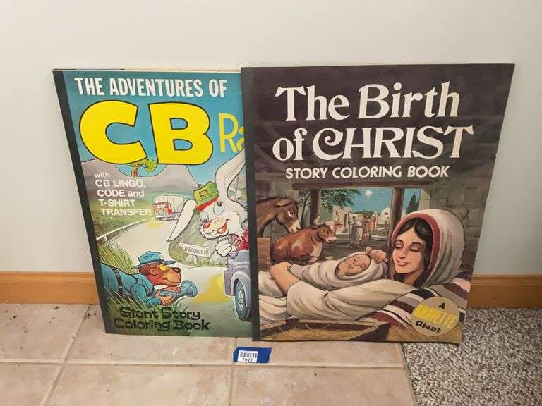 Cb Rabbit Three giant coloring books: Cross-Eyed Teddy Bear, CB Rabbit, Birth of ...