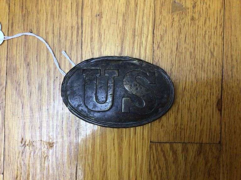U.S. Civil War Accouterment Belt Plate, dug item in good condition ha all hooks in place, inspection suggested