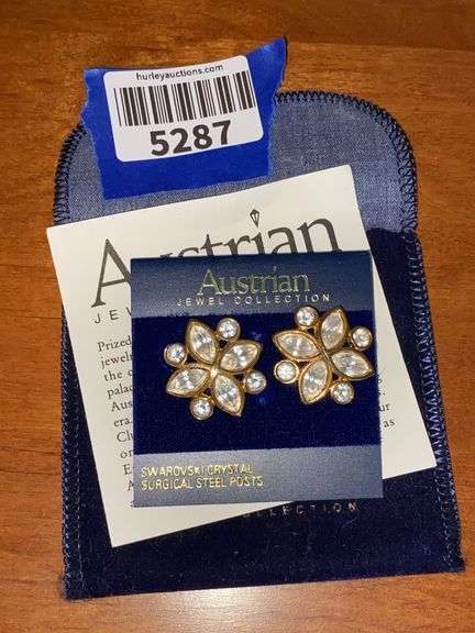 Austrian Jewel Collection Swarovski crystal earrings