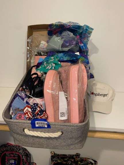 Ladies shoes, scarves, and accessories, Longaberger cap