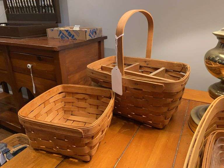 Two Longaberger baskets