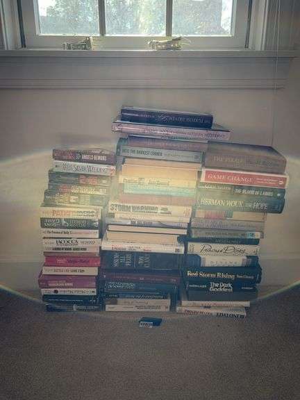 Books: Harrold Robbins, Philip Roth, Tom Clancy