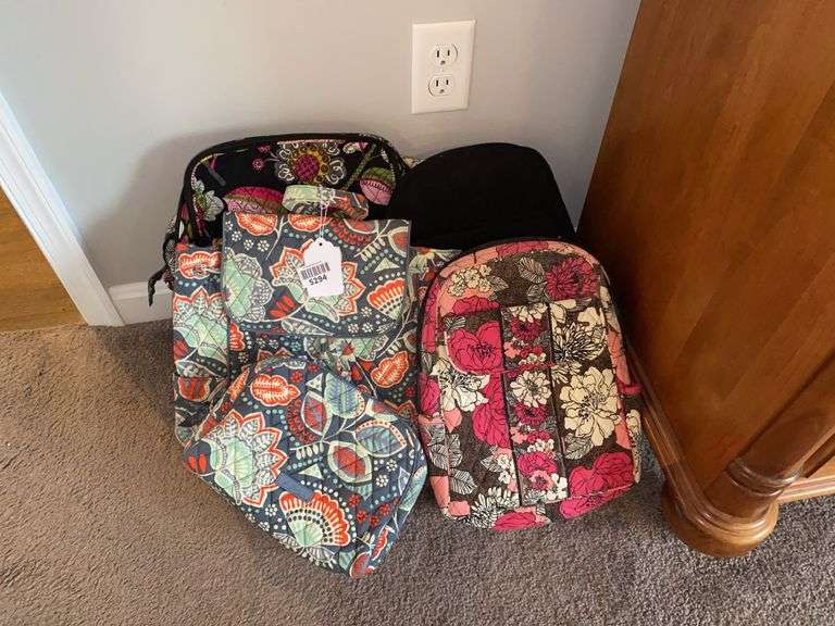 Vera Bradley quilted cloth bags