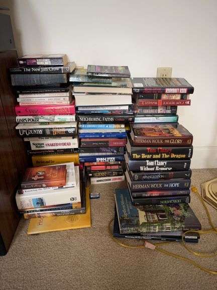 Books: Tom Clancy, Ayn Rand, Norman Mailer