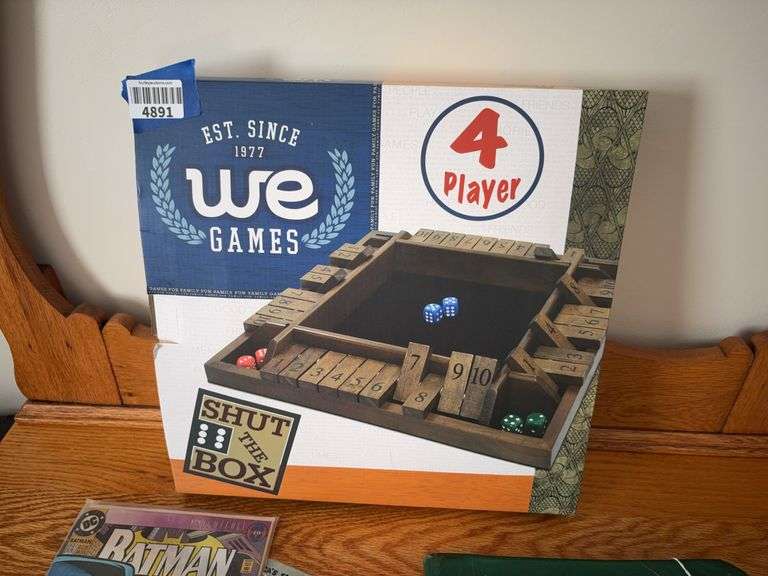 Shut the Box game, in box