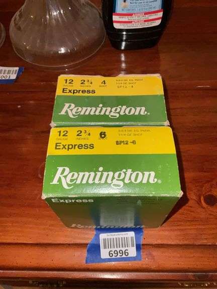 Ammo: two boxes 12ga. Express, see photos for quantities