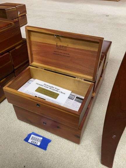 Qty 6: Martin's Fine Furniture/ Hagerstown MD Genuine Lane Keepsake dresser boxes