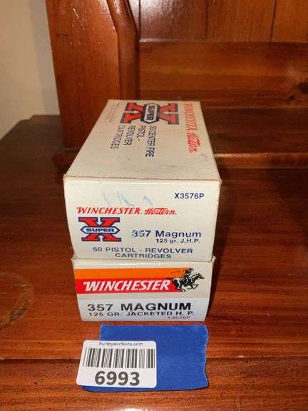 Ammo: two boxes Winchester 357 Magnum - one full, one partial