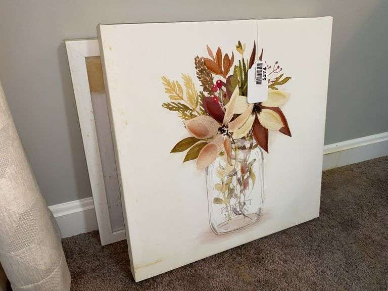 Floral and abstract wall art