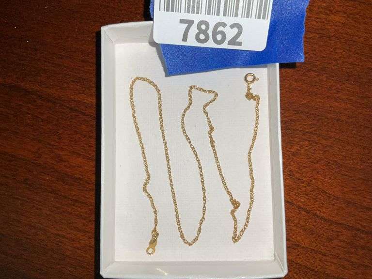 14K gold chain (12.2 in)