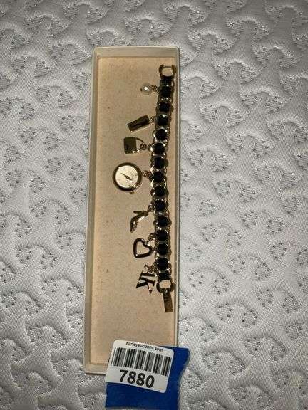 Anne Klein charm bracelet watch