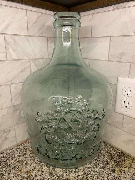 Cabernet aqua wine bottle